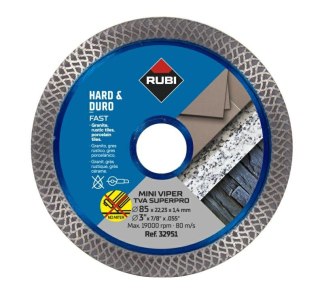 RUBI TARCZA DIAMENTOWA TVA 85mm SUPERPRO MINI VIPER RUBI
