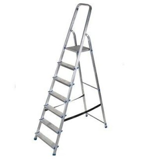 AWTOOLS DRABINA ALUMINIOWA 150kg 7 STOPNI WOLNOSTOJĄCA AWTOOLS