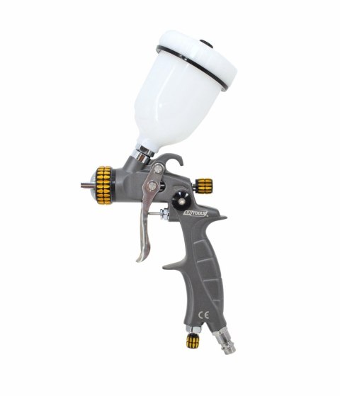 AWTOOLS PISTOLET LAKIERNICZY MINI HVLP 1.0mm ZE ZBIORNKIEM GÓRNYM 100ml AWTOOLS