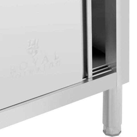 Stół gastronomiczny z szafką z drzwiami suwanymi STAL 120 x 50 cm do 330 kg Stół gastronomiczny z szafką z drzwiami suwanymi STAL 120 x 50 cm do 330 kg