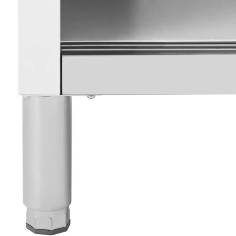 Stół gastronomiczny z szafką z drzwiami suwanymi STAL 120 x 50 cm do 330 kg Stół gastronomiczny z szafką z drzwiami suwanymi STAL 120 x 50 cm do 330 kg