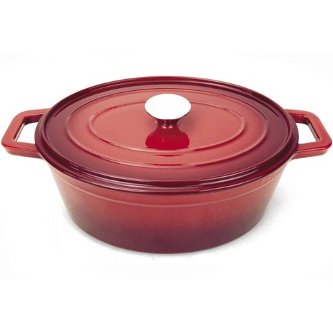 Garnek żeliwny emaliowany 3.4 l czerwony - Hendi 626832 Garnek żeliwny emaliowany 3.4 l czerwony - Hendi 626832