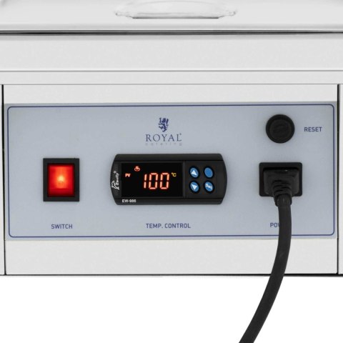 Podgrzewacz do czekolady sosów polew elektryczny 2 x 3.2 l 1500 W Podgrzewacz do czekolady sosów polew elektryczny 2 x 3.2 l 1500 W