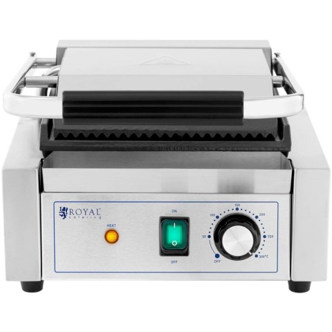 Grill kontaktowy elektryczny płyta gładka i ryflowana 23 x 22 cm 1800 W Grill kontaktowy elektryczny płyta gładka i ryflowana 23 x 22 cm 1800 W