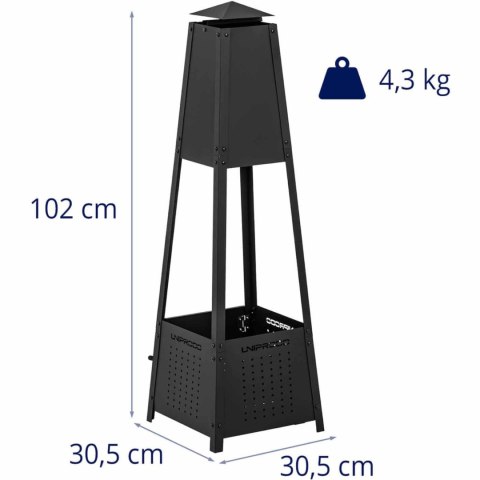 Kominek palenisko ogrodowe tarasowe 30 x 30 x 100 Kominek palenisko ogrodowe tarasowe 30 x 30 x 100