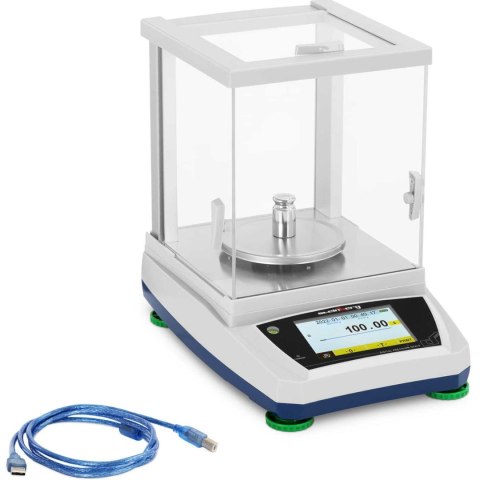 Waga laboratoryjna analityczna ze szklaną osłoną panelem dotykowym LCD 600 g / 0.01 g Waga laboratoryjna analityczna ze szklaną osłoną panelem dotykowym LCD 600 g / 0.01 g
