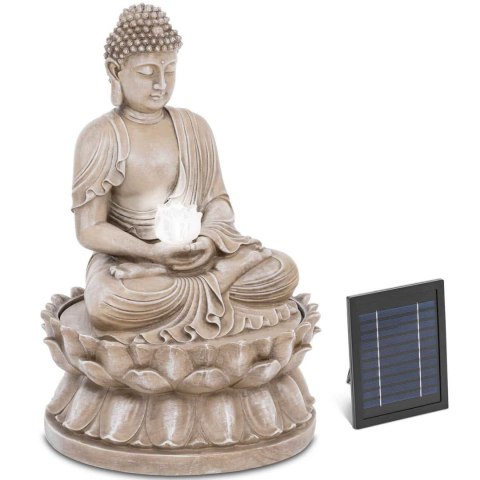 Fontanna kaskada ogrodowa solarna z oświetleniem LED budda 2 W Fontanna kaskada ogrodowa solarna z oświetleniem LED budda 2 W