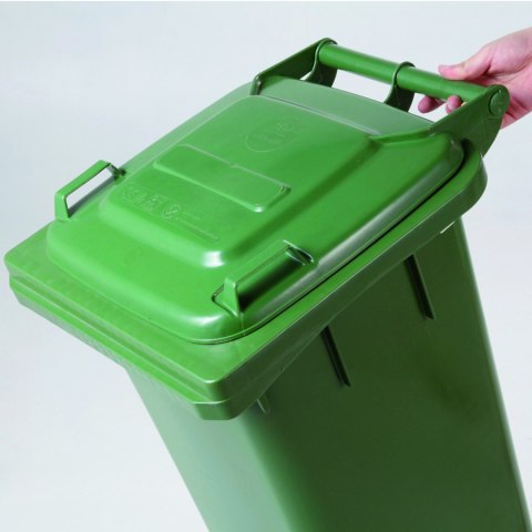 Pojemnik kosz kubeł na odpady śmieci EUROPLAST 80L zielony Pojemnik kosz kubeł na odpady śmieci EUROPLAST 80L zielony