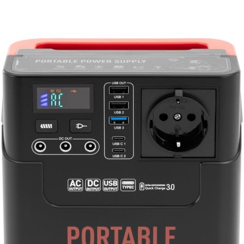 Przenośna stacja zasilania ładująca powerbank 3xUSB 2xUSB-C 3xDC 1xAC 20 Ah LED Przenośna stacja zasilania ładująca powerbank 3xUSB 2xUSB-C 3xDC 1xAC 20 Ah LED