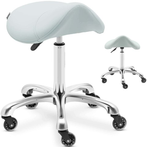 Taboret stołek hoker kosmetyczny siodłowy na kółkach York do 150 kg pistacjowy Taboret stołek hoker kosmetyczny siodłowy na kółkach York do 150 kg pistacjowy