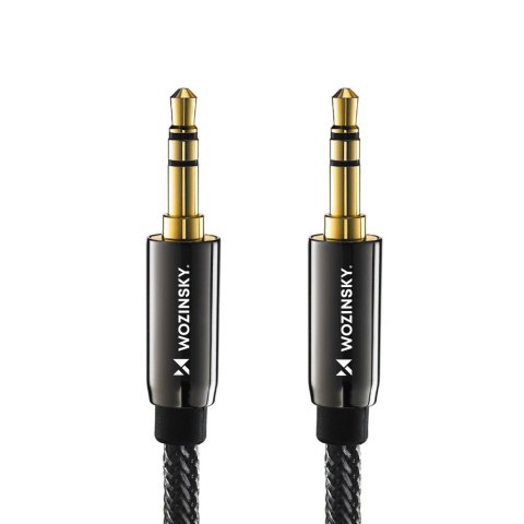Uniwersalny kabel przewód mini jack AUX 3m czarny