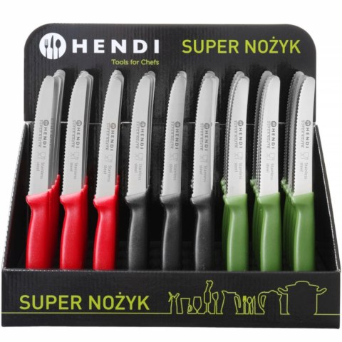 Super ostry nożyk kuchenny uniwersalny ząbkowane ostrze 22cm - czarny Super ostry nożyk kuchenny uniwersalny ząbkowane ostrze 22cm - czarny