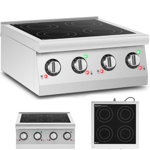 Kuchnia indukcyjna 4 palnikowa nastawna 6000 W Kuchnia indukcyjna 4 palnikowa nastawna 6000 W