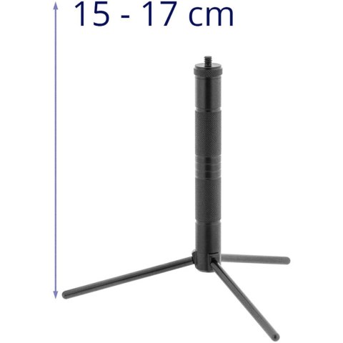 Mini statyw ze szpikulcem do lasera krzyżowego aparatu 15-17 cm gwint 1/4'' Mini statyw ze szpikulcem do lasera krzyżowego aparatu 15-17 cm gwint 1/4''