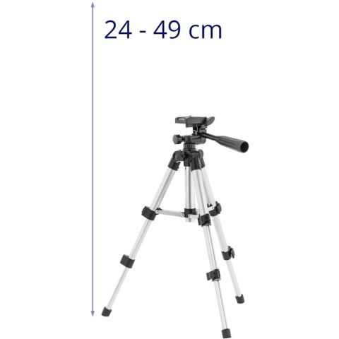 Statyw tripod do lasera krzyżowego aparatu 24-49 cm gwint 1/4'' Statyw tripod do lasera krzyżowego aparatu 24-49 cm gwint 1/4''