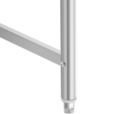 Stół blat roboczy stalowy nierdzewny przyścienny z rantem 150x70cm Stół blat roboczy stalowy nierdzewny przyścienny z rantem 150x70cm