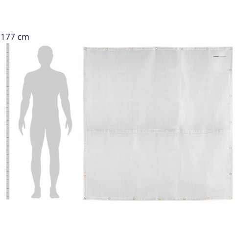 Kurtyna koc spawalniczy żaroodporny 1000C 176x177cm Kurtyna koc spawalniczy żaroodporny 1000C 176x177cm