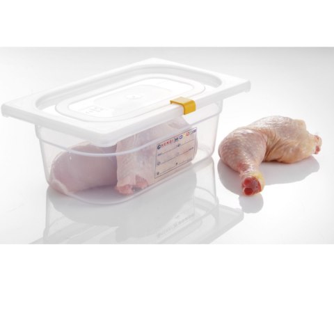 Klipsy do pojemników GN HACCP z polipropylenu Żółte - Hendi 880685 Klipsy do pojemników GN HACCP z polipropylenu Żółte - Hendi 880685