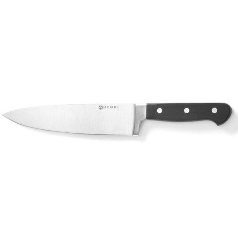Profesjonalny nóż kucharski szefa kuchni kuty ze stali Kitchen Line 200 mm - Hendi 781319 Profesjonalny nóż kucharski szefa kuchni kuty ze stali Kitchen Line 200 mm - Hendi 781319