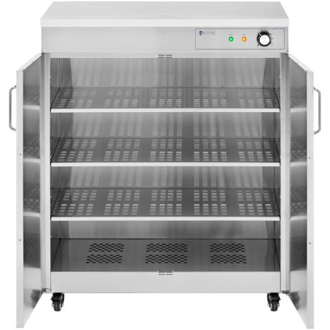 Podgrzewacz do talerzy szafa grzewcza na kółkach do 120 talerzy śr. 29 cm 800 W Podgrzewacz do talerzy szafa grzewcza na kółkach do 120 talerzy śr. 29 cm 800 W