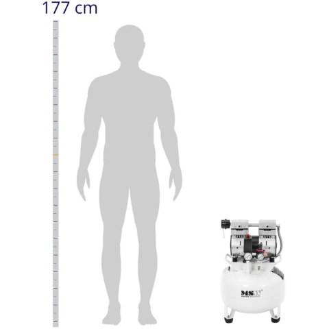 Kompresor bezolejowy sprężarka powietrza 30 litrów 4-7 bar 750 W Kompresor bezolejowy sprężarka powietrza 30 litrów 4-7 bar 750 W