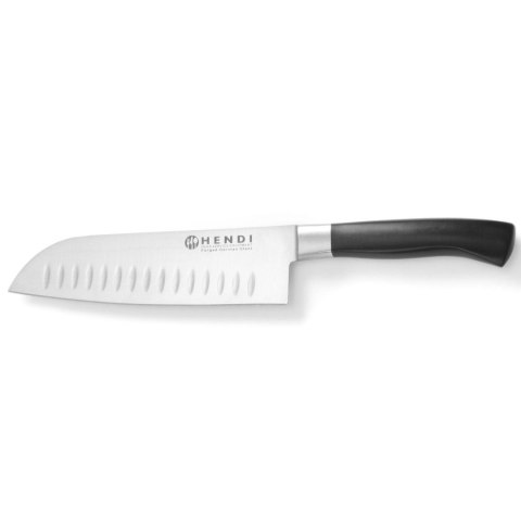 Profesjonalny nóż Santoku ze szlifem kulowym Profi Line 180 mm - Hendi 844274 Profesjonalny nóż Santoku ze szlifem kulowym Profi Line 180 mm - Hendi 844274