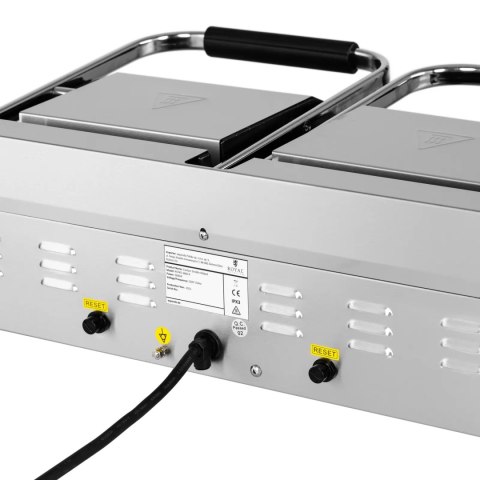 Grill kontaktowy podwójny dwustronny ryflowany 3600 W Grill kontaktowy podwójny dwustronny ryflowany 3600 W