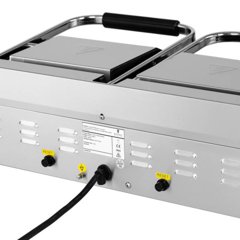 Grill kontaktowy podwójny z płytą gładką i ryflowaną 48 x 23 cm 3600 W Grill kontaktowy podwójny z płytą gładką i ryflowaną 48 x 23 cm 3600 W