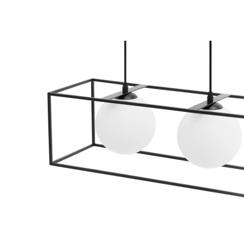 Lampa sufitowa nowoczesna 4 punktowa G9 - szklane kule w ramie Lampa sufitowa nowoczesna 4 punktowa G9 - szklane kule w ramie