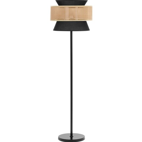 Lampa stojąca podłogowa z rattanowym kloszem E27 153 cm Lampa stojąca podłogowa z rattanowym kloszem E27 153 cm