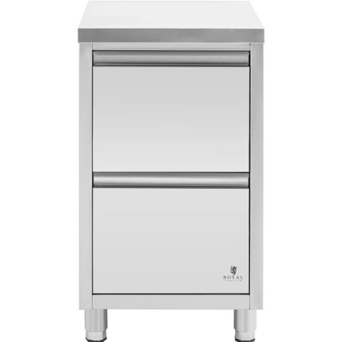 Szafka gastronomiczna wolnostojąca 2 szuflady STAL 50 x 60 x 87 cm Szafka gastronomiczna wolnostojąca 2 szuflady STAL 50 x 60 x 87 cm