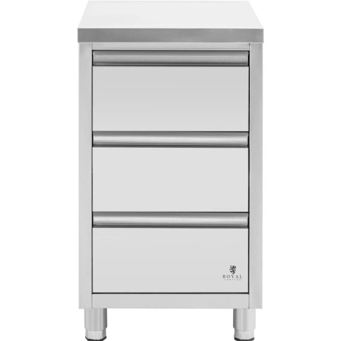 Szafka gastronomiczna wolnostojąca 3 szuflady STAL 50 x 60 x 87 cm Szafka gastronomiczna wolnostojąca 3 szuflady STAL 50 x 60 x 87 cm