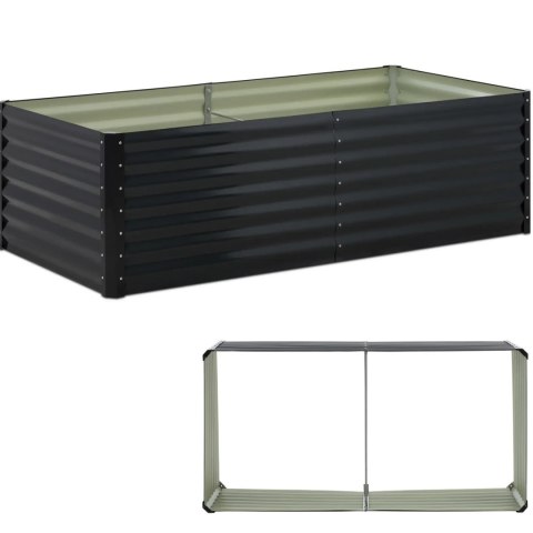 Grządka rabata skrzynia ogrodowa na warzywa rośliny STAL 200 x 100 x 60 cm Grządka rabata skrzynia ogrodowa na warzywa rośliny STAL 200 x 100 x 60 cm