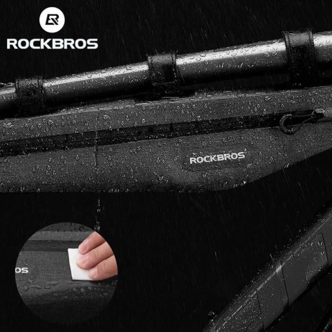 Długa sztywna torba rowerowa wodoodporna mocowany do ramy 1.5L szara Długa sztywna torba rowerowa wodoodporna mocowany do ramy 1.5L szara