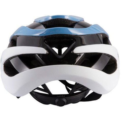 Kask rowerowy uniwersalny regulowany rozmiar L niebiesko-biały Kask rowerowy uniwersalny regulowany rozmiar L niebiesko-biały