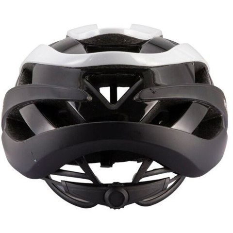 Kask rowerowy uniwersalny regulowany rozmiar M czarno-biały Kask rowerowy uniwersalny regulowany rozmiar M czarno-biały