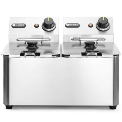 Frytownica gastronomiczna Kitchen Line 6kW 230V 2 x 4L - Hendi 205846 Frytownica gastronomiczna Kitchen Line 6kW 230V 2 x 4L - Hendi 205846