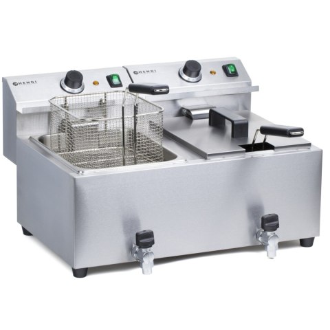 Frytownica z kranem Masterpro 230V 7kW 2 x 8L - Hendi 209301 Frytownica z kranem Masterpro 230V 7kW 2 x 8L - Hendi 209301