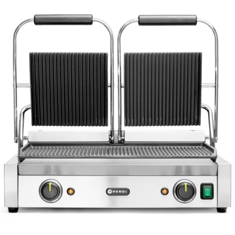 Kontakt grill kontaktowy ryflowany podwójny 3600W - Hendi 263709 Kontakt grill kontaktowy ryflowany podwójny 3600W - Hendi 263709