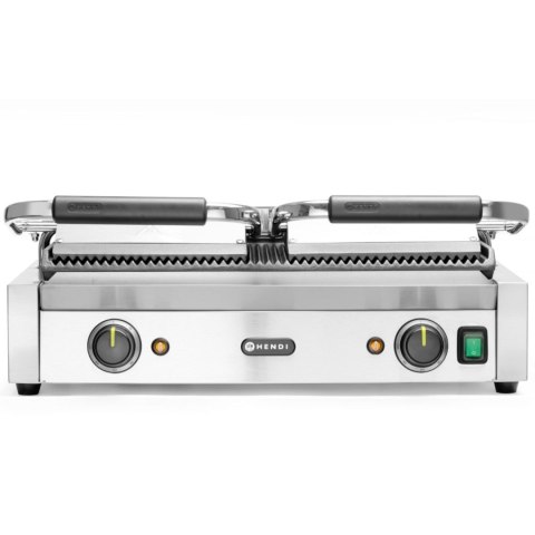 Kontakt grill kontaktowy ryflowany podwójny 3600W - Hendi 263709 Kontakt grill kontaktowy ryflowany podwójny 3600W - Hendi 263709