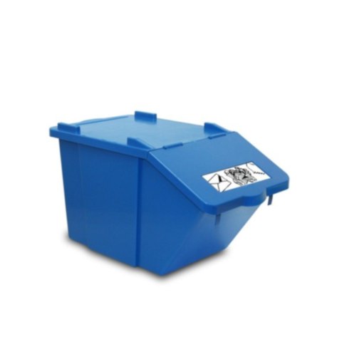 Pojemnik do sortowania odpadów piętrowy - niebieski 45L Pojemnik do sortowania odpadów piętrowy - niebieski 45L