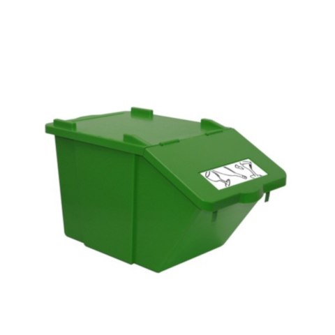 Pojemnik do sortowania odpadów piętrowy - zielony 45L Pojemnik do sortowania odpadów piętrowy - zielony 45L
