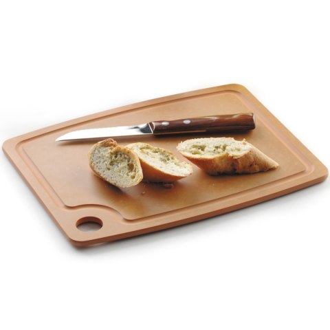 Deska do krojenia z włókna drzewnego 440 x 325 mm - brązowa Deska do krojenia z włókna drzewnego 440 x 325 mm - brązowa