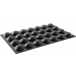 Forma silikonowa do pralin musów wypieków 600 x 395 mm - półkole