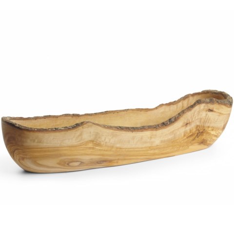 Miska dekoracyjna podłużna z drewna oliwnego 400 x 90 x 80 mm Miska dekoracyjna podłużna z drewna oliwnego 400 x 90 x 80 mm