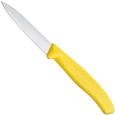 Nóż do jarzyn gładki dł. 80/190 mm - żółty Nóż do jarzyn gładki dł. 80/190 mm - żółty
