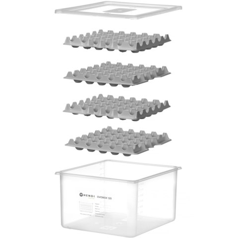 Pojemnik na jajka 8 tacek na 120 jaj OVOBOX 18 l 355 x 325 x 200 mm Pojemnik na jajka 8 tacek na 120 jaj OVOBOX 18 l 355 x 325 x 200 mm