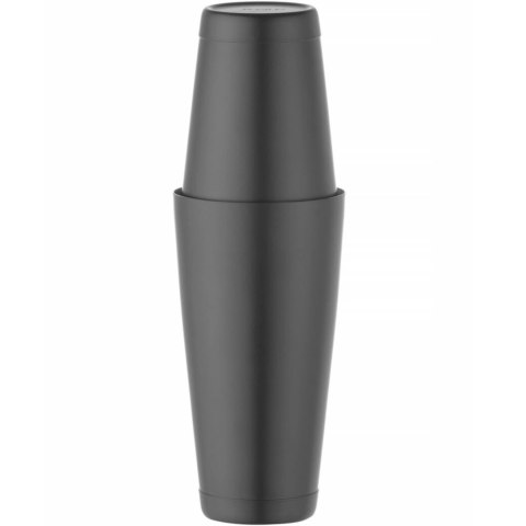 Shaker bostoński 2 częściowy do drinków koktajli Tin on Tin 0.8 l - czarny Shaker bostoński 2 częściowy do drinków koktajli Tin on Tin 0.8 l - czarny