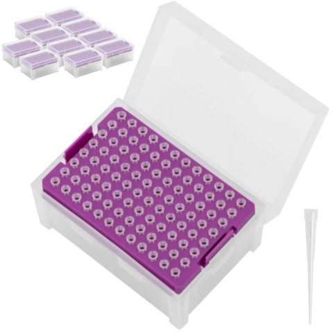 Końcówki do pipet 10 ul bez DNazy/RNazy - zestaw 10 x 96 szt. Końcówki do pipet 10 ul bez DNazy/RNazy - zestaw 10 x 96 szt.
