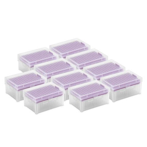 Końcówki do pipet 10 ul bez DNazy/RNazy - zestaw 10 x 96 szt. Końcówki do pipet 10 ul bez DNazy/RNazy - zestaw 10 x 96 szt.